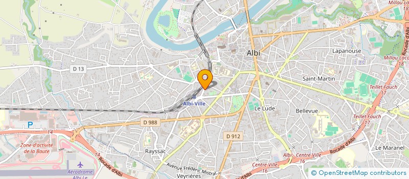 localisation de l'entreprise UNION DES DELEGUES DEPARTEMENTAUX DE L'EDUCATION NATIONALE DU TARN à ALBI