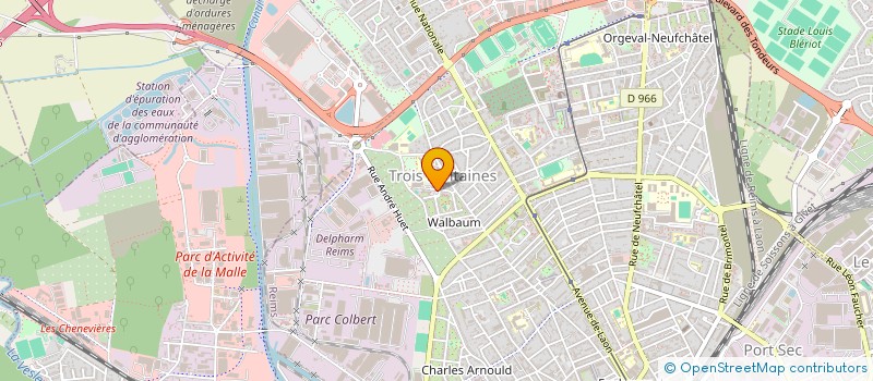 localisation de l'entreprise UNION DES DIASPORAS AFRICAINES POUR LE RAYONNEMENT DE LA DIVERSITE CULTURELLE  REIMS