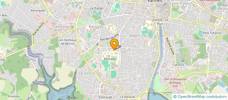 localisation de l'entreprise UNION DES DOM TOM à VANNES