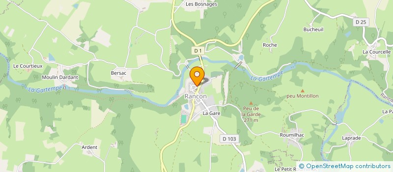 localisation de l'entreprise UNION DES ECOLES REG MUSIQUE à CHATEAUPONSAC