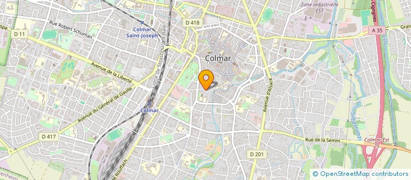 localisation de l'entreprise UNION DES EGLISES EVANGELIQUES  COLMAR