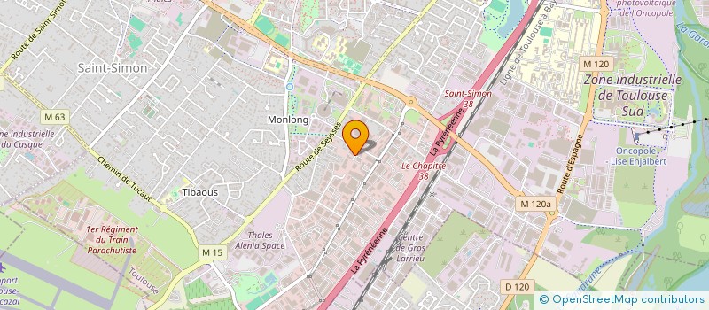 localisation de l'entreprise UNION DES EGLISES PROTESTANTES CENTRE CHRETIEN DE REVEIL  TOULOUSE