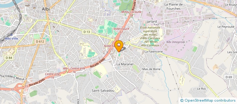 localisation de l'entreprise UNION DES ELEVEURS TARNAIS à ALBI