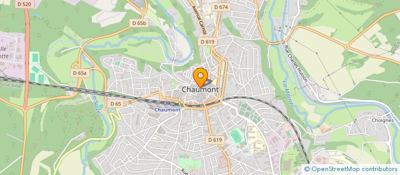 localisation de l'entreprise UNION DES ELUS POUR LA PARIS-BALE (UEPB)  CHAUMONT