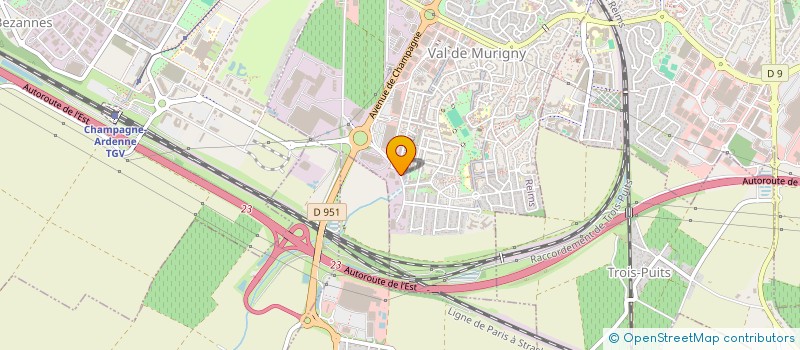 localisation de l'entreprise UNION DES ENTREPRENEURS DU CONSEIL  REIMS