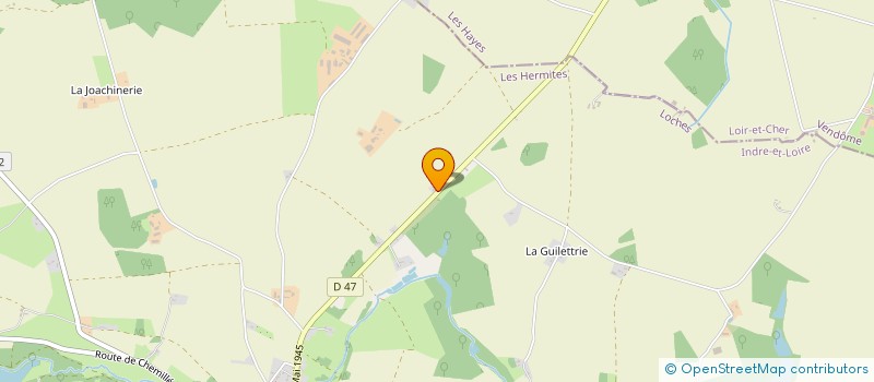 localisation de l'entreprise UNION DES ENTREPRENEURS LIBRES (U.D.E.L.)  LES HERMITES