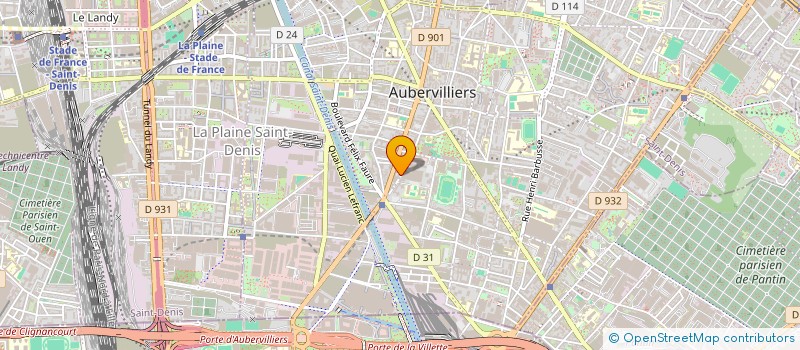 localisation de l'entreprise UNION DES ENTREPRENEURS LOCAUX (UDEL) à AUBERVILLIERS