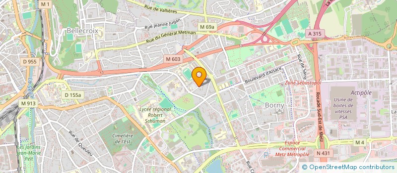 localisation de l'entreprise UNION DES ENTREPRISES DE PROXIMITE DE MOSELLE  METZ