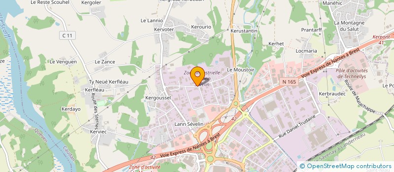 localisation de l'entreprise UNION DES ENTREPRISES DU MORBIHAN  CAUDAN
