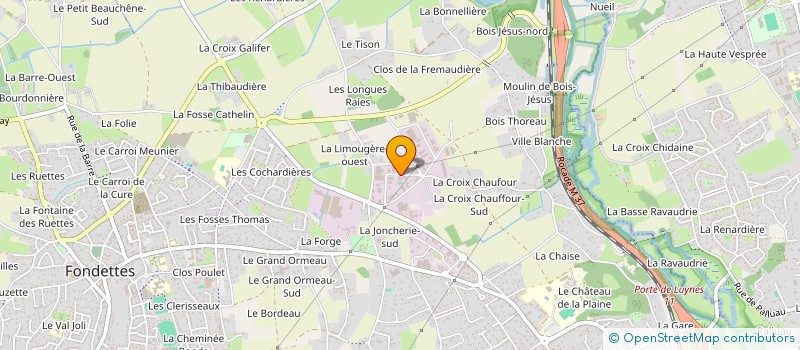 localisation de l'entreprise UNION DES ENTREPRISES DU PAYSAGE DE LA REGION CENTRE   VAL DE LOIRE  FONDETTES