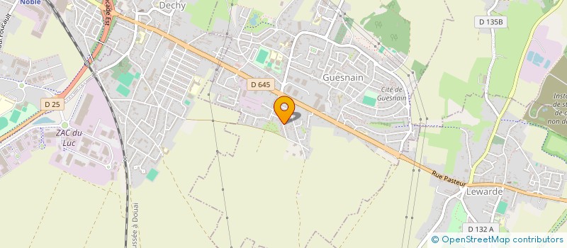 localisation de l'entreprise UNION DES ENTREPRISES EN DEVELOPPEMENT  GUESNAIN