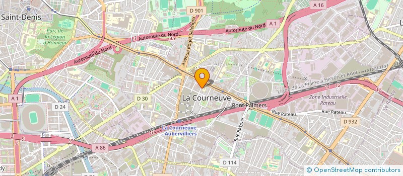 localisation de l'entreprise UNION DES ETUDIANTS COMMUNISTES à LA COURNEUVE