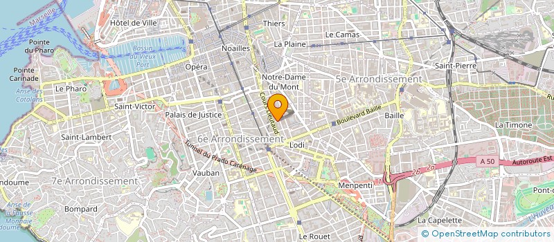 localisation de l'entreprise UNION DES ETUDIANTS JUIFS DE FRANCE  MARSEILLE