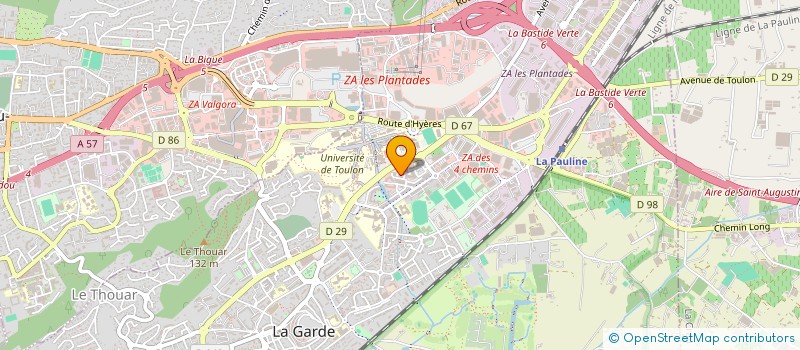 localisation de l'entreprise UNION DES FAMILLES à LA GARDE