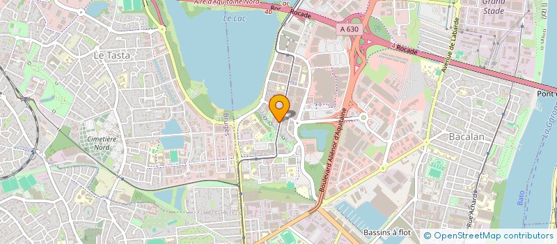 localisation de l'entreprise UNION DES FAMILLES LAIQUES DE BORDEAUX METROPOLE  MERIGNAC