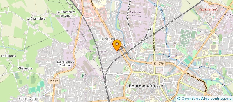 localisation de l'entreprise UNION DES FAMILLES LAIQUES DE BOURG EN BRESSE ET ENVIRONS (CFAL DE BOURG EN BRESSE ET ENVIRONS) à VIRIAT