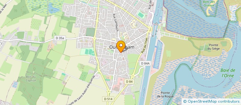 localisation de l'entreprise UNION DES FAMILLES LAIQUES DE CAEN LA MER  OUISTREHAM