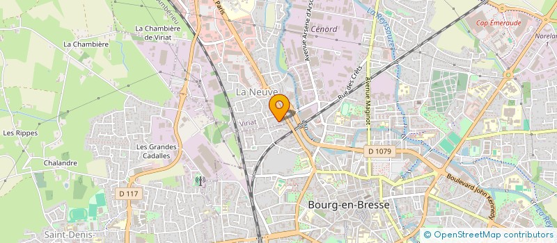 localisation de l'entreprise UNION DES FAMILLES LAIQUES DE L'AIN (UFAL 01) à VIRIAT