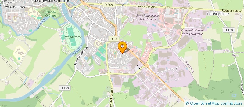 localisation de l'entreprise UNION DES FANFARES ET ENSEMBLES MUSICAUX - PAYS DE LA LOIRE  OIZE