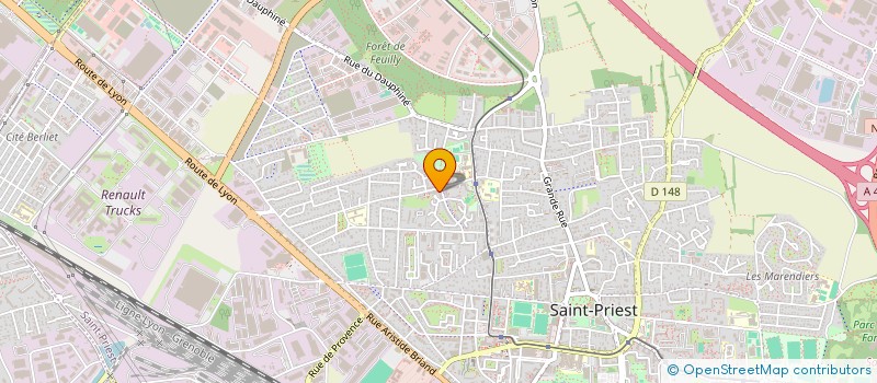 localisation de l'entreprise UNION DES FEMMES IVOIRIENNES DANS LA REGION RHONE ALPES  SAINT-PRIEST