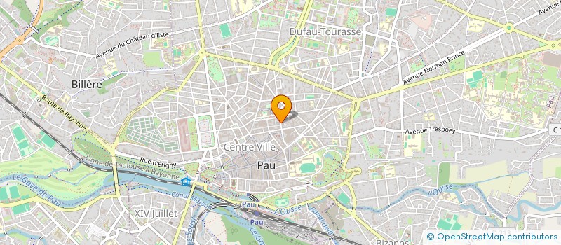 localisation de l'entreprise UNION DES FONDATEURS DU MUSEE DE LA RESISTANCE ET DE LA DEPORTATION DES PYRENEES ATLANTIQUES à PAU