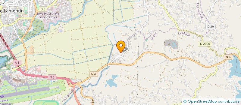 localisation de l'entreprise UNION DES GROUPEMENTS DE PRODUCTEURS DE BANANES DE GUADELOUPE ET MARTINIQUE  DUCOS