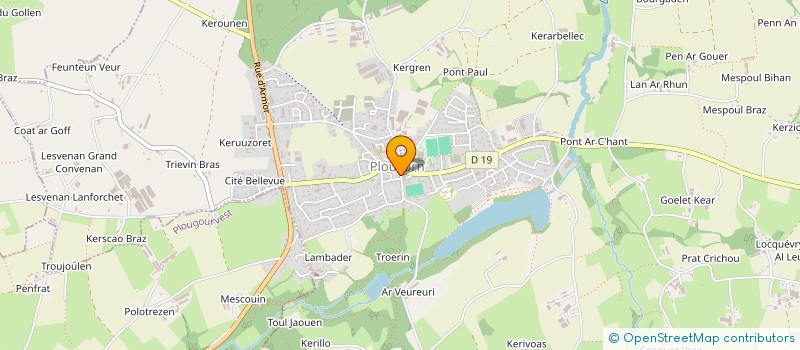 localisation de l'entreprise UNION DES INDUSTRIELS COMMERCANTS ET ARTISANS DE PLOUVORN  PLOUVORN