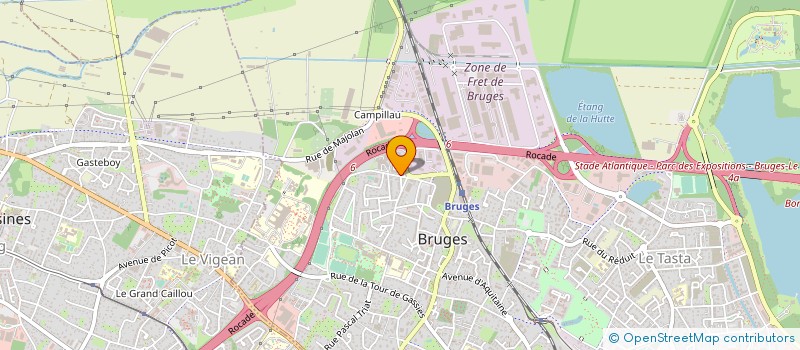 localisation de l'entreprise UNION DES INDUSTRIES CHIMIQUES AQUITAINE  BRUGES