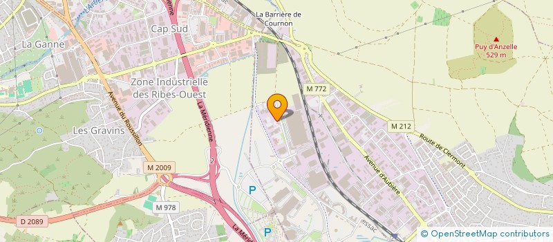 localisation de l'entreprise UNION DES INDUSTRIES ET METIERS DE LA METALLURGIE AUVERGNE  COURNON-D'AUVERGNE