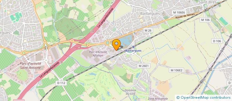 localisation de l'entreprise UNION DES INDUSTRIES ET METIERS DE LA METALLURGIE LANGUEDOC à BAILLARGUES