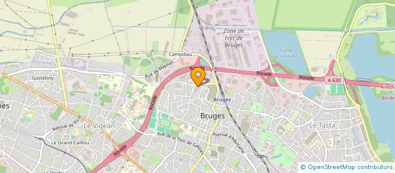 localisation de l'entreprise UNION DES INDUSTRIES ET METIERS DE LA METALLURGIE NOUVELLE-AQUITAINE à BRUGES