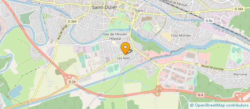 localisation de l'entreprise UNION DES JEUNES BRAGARDS ESCRIME à SAINT-DIZIER