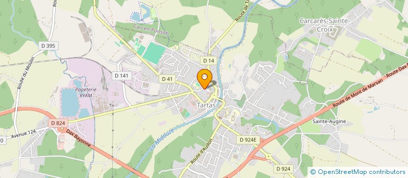 localisation de l'entreprise UNION DES JEUNES DU PAYS TARUSATE  TARTAS