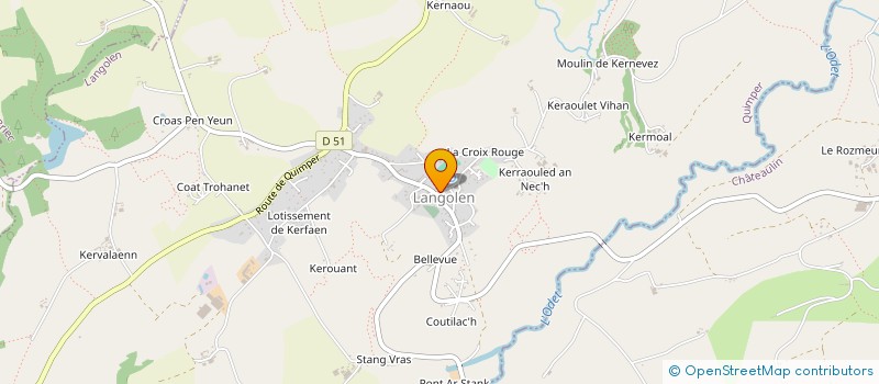 localisation de l'entreprise UNION DES JOYEUX RAQUETTEURS DE LANGOLEN  LANGOLEN