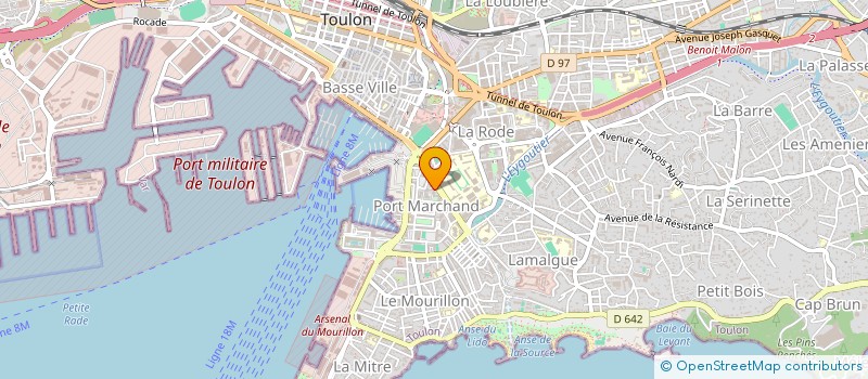 localisation de l'entreprise UNION DES LOCATAIRES DES HLM DU VAR  TOULON