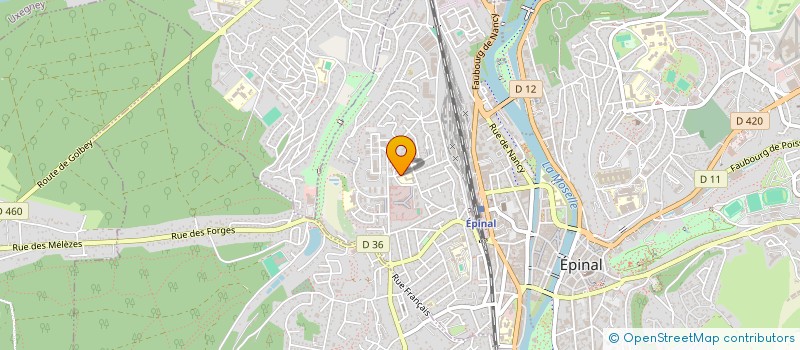 localisation de l'entreprise UNION DES LOISIRS COOPERATIFS  EPINAL