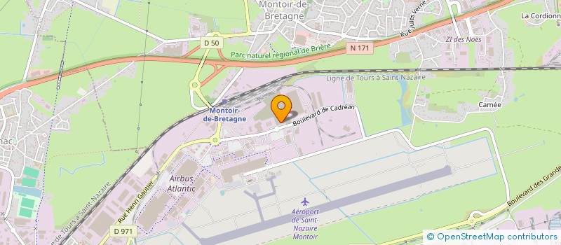 localisation de l'entreprise UNION DES MANUTENTIONNAIRES ET OPERATEURS PORTUAIRES DU PORT DE NANTES ST NAZAIRE  MONTOIR-DE-BRETAGNE