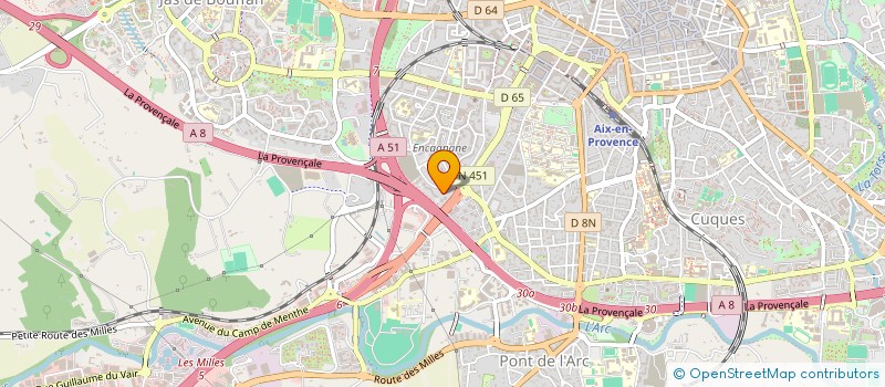 localisation de l'entreprise UNION DES MAROCAINS GRAND SUD DE FRANCE à AIX EN PROVENCE