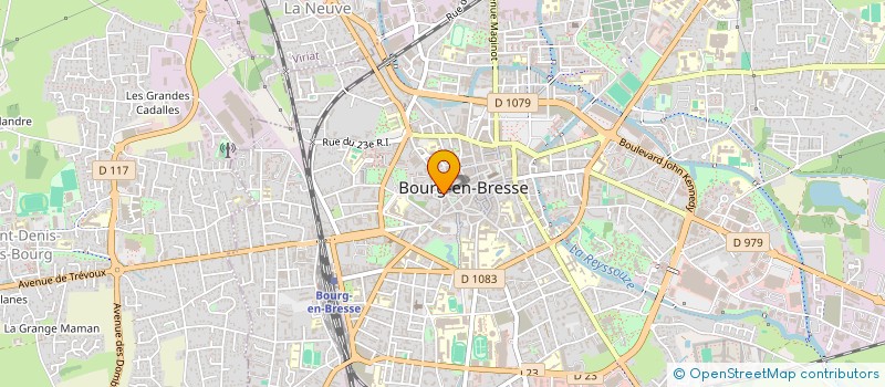 localisation de l'entreprise UNION DES METIERS DE L'HOTELLERIE RESTAURATION DE L'AIN  BOURG-EN-BRESSE