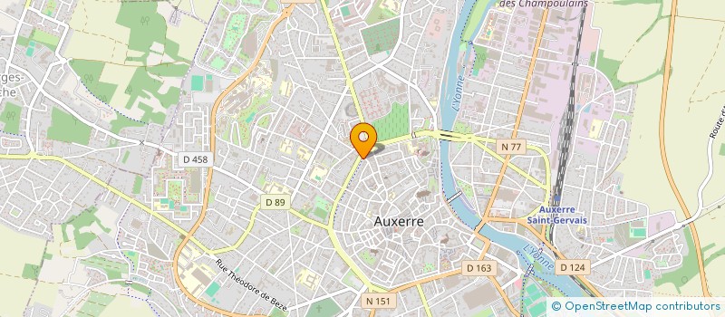 localisation de l'entreprise UNION DES METIERS ET DES INDUSTRIES DE L HOTELLERIE DE L YONNE à AUXERRE