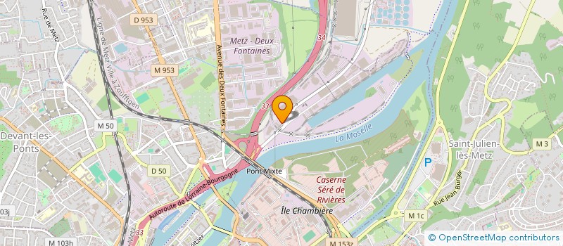 localisation de l'entreprise UNION DES METIERS ET DES INDUSTRIES DE L HOTELLERIE DE LA MOSELLE  METZ