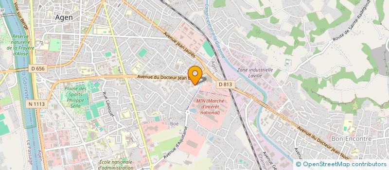 localisation de l'entreprise UNION DES METIERS ET DES INDUSTRIES DE L HOTELLERIE DE LOT ET GARONNE  AGEN