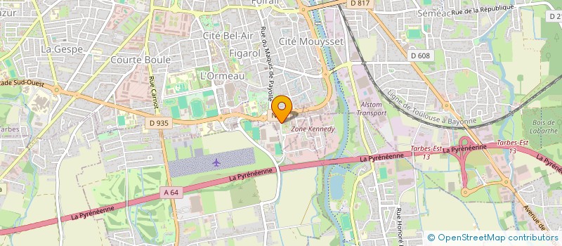 localisation de l'entreprise UNION DES METIERS ET DES INDUSTRIES DE L'HOTELLERIE DES HAUTES PYRENEES  TARBES