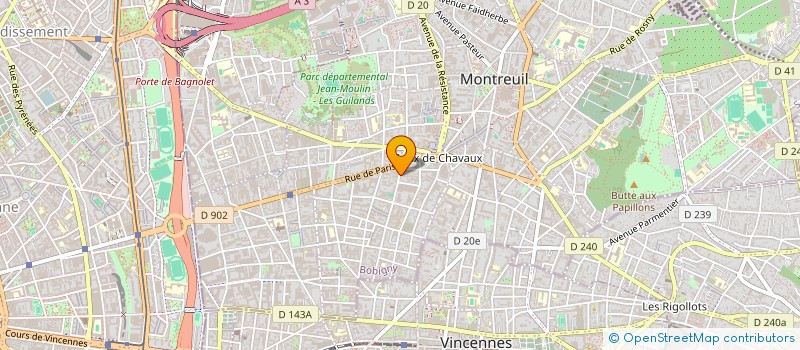 localisation de l'entreprise UNION DES MUSULMANS DE FRANCE à MONTREUIL