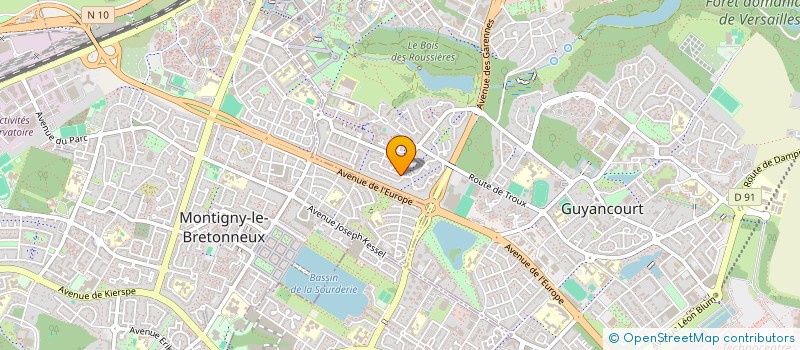 localisation de l'entreprise UNION DES MUSULMANS DE GUYANCOURT  GUYANCOURT