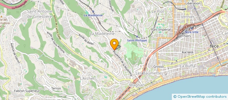 localisation de l'entreprise UNION DES MUSULMANS DES ALPES MARITIMES à NICE