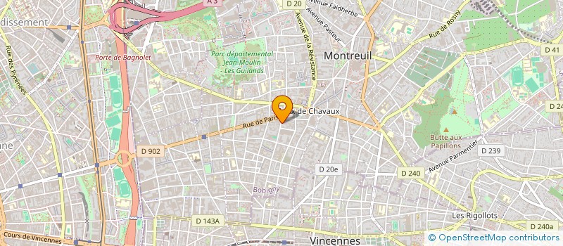 localisation de l'entreprise UNION DES MUSULMANS MONTREUILLOIS à MONTREUIL