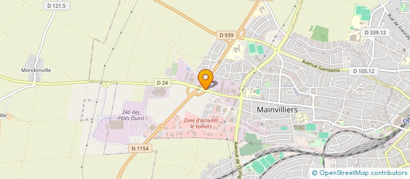 localisation de l'entreprise UNION DES MUT DE FRANCE D'EURE ET LOIR à MAINVILLIERS