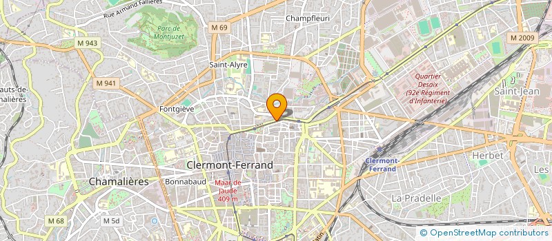 localisation de l'entreprise UNION DES MUT INTER PRECOCIA PREVIFRANCE  CLERMONT-FERRAND