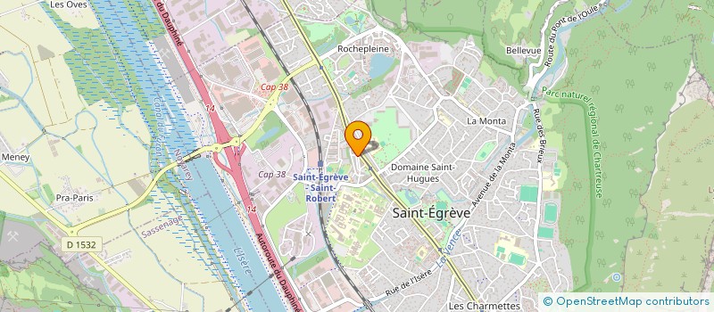 localisation de l'entreprise UNION DES MUTILES ET ANCIENS COMBATTANTS CANTON DE SAINT EGREVE  SAINT-EGREVE